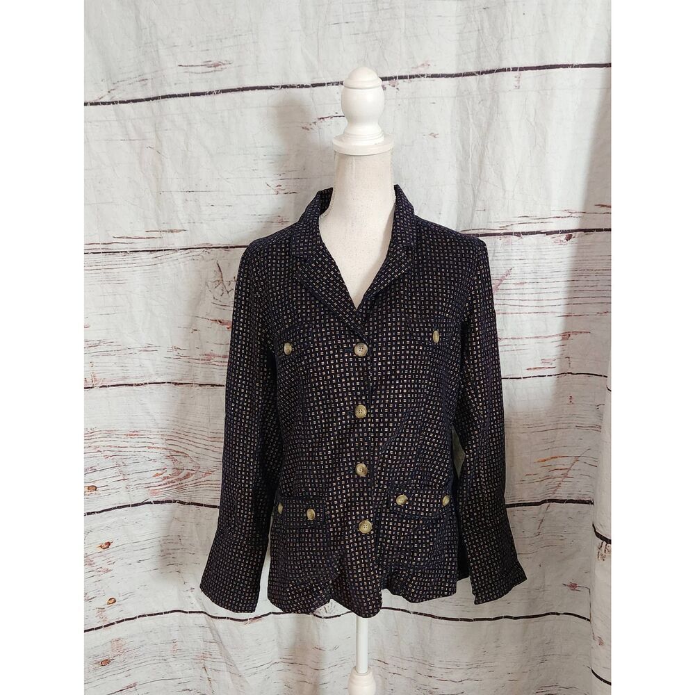 Sundance Corduroy Lightweight Button Front Blazer Size Medium